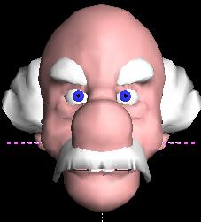 face model in base position